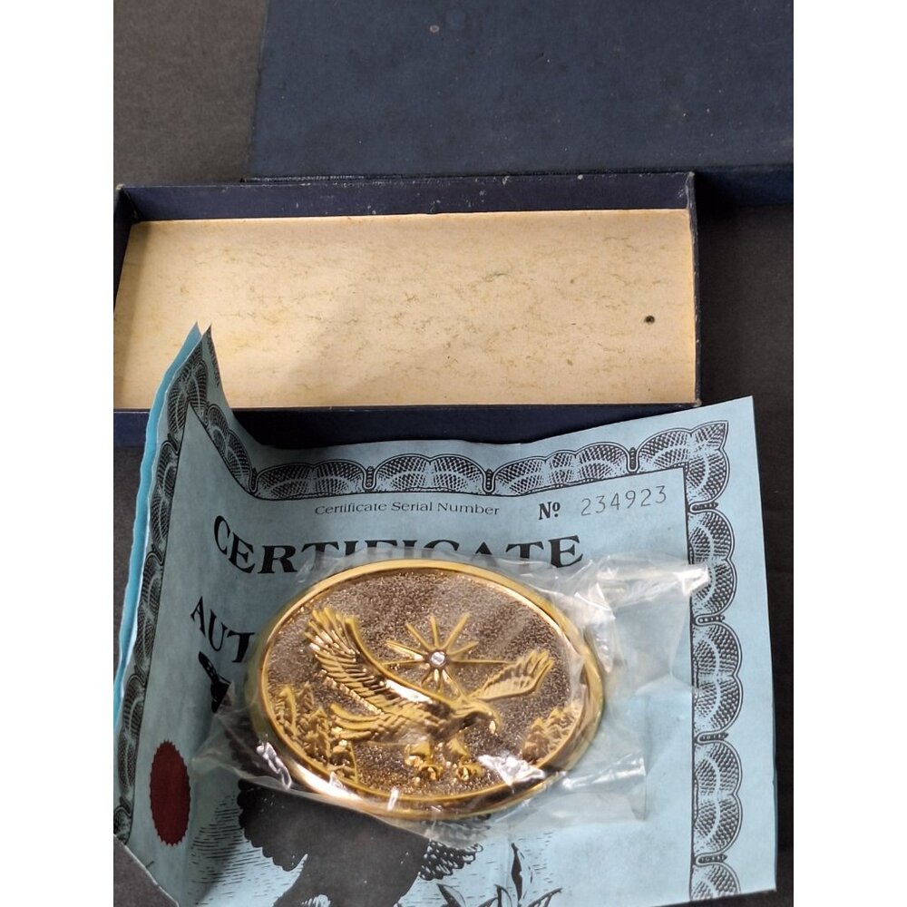 1984 American Eagle Diamond Belt Buckle